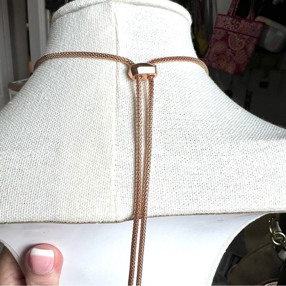 Kendra Scott Inez 14k Rose Gold over Brass Necklace - EUC - Picture 5 of 6